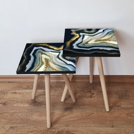 Hanah Home Mesas Nido Multicolor (Set de 2 piezas)